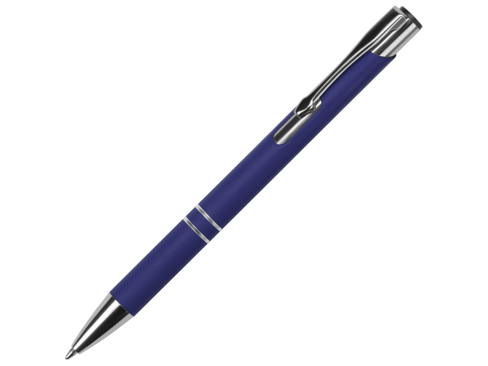 Ручка металлическая шариковая Legend Gum софт-тач, фиолетовый